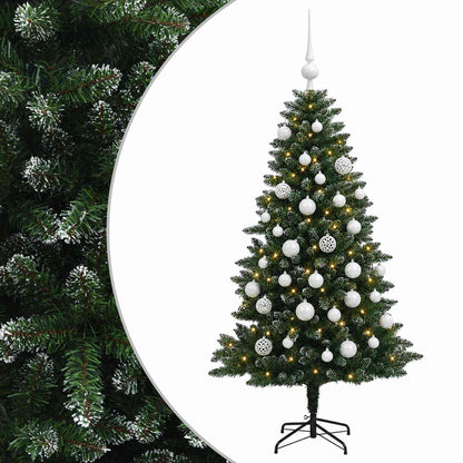 vidaXL Artificial Christmas Tree with Bauble 120 cm 150 LEDs