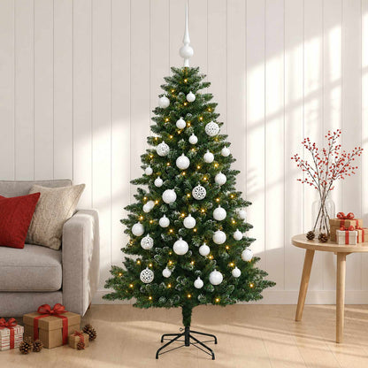vidaXL Artificial Christmas Tree with Bauble 120 cm 150 LEDs