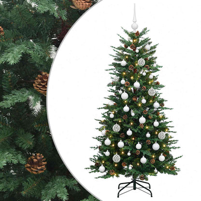 vidaXL Artificial Christmas Tree with Bauble 150 cm 150 LEDs