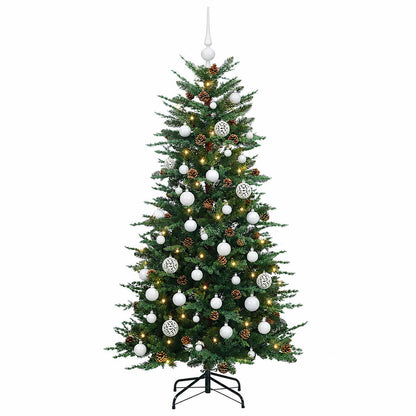 vidaXL Artificial Christmas Tree with Bauble 150 cm 150 LEDs