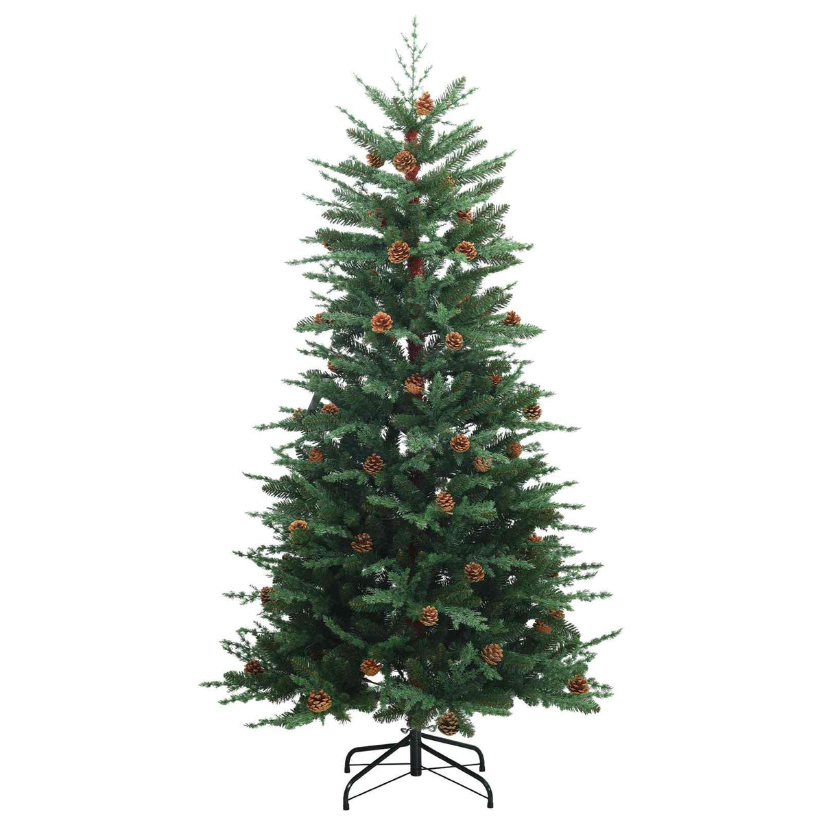 vidaXL Artificial Christmas Tree with Bauble 150 cm 150 LEDs