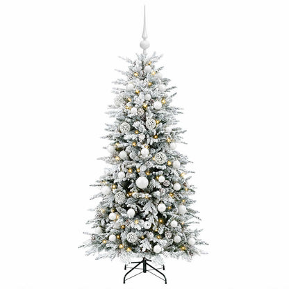 vidaXL Artificial Christmas Tree with Bauble 150 cm 150 LEDs
