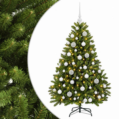 vidaXL Artificial Christmas Tree Light Green with Bauble 120 cm