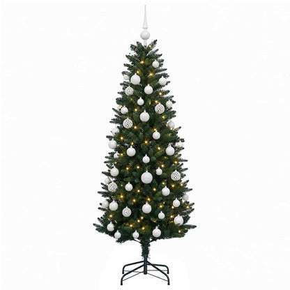 vidaXL Artificial Christmas Tree with Bauble 150 cm 150 LEDs