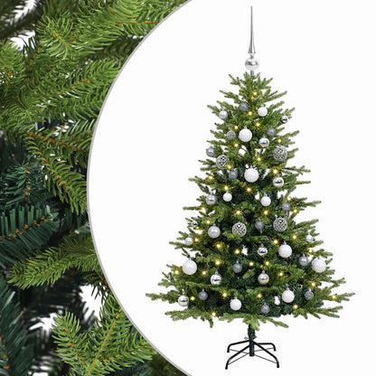 vidaXL Artificial Christmas Tree with Bauble 120 cm 150 LEDs