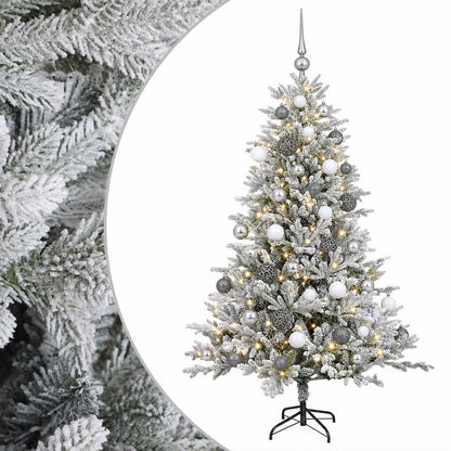 vidaXL Artificial Christmas Tree with Bauble 120 cm 150 LEDs