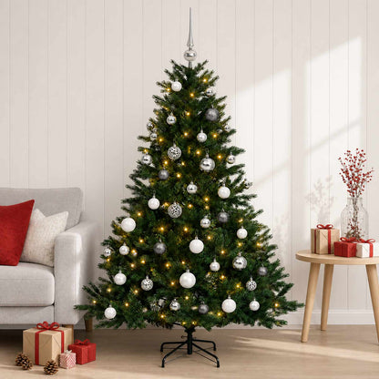 vidaXL Artificial Christmas Tree with Bauble 120 cm 150 LEDs