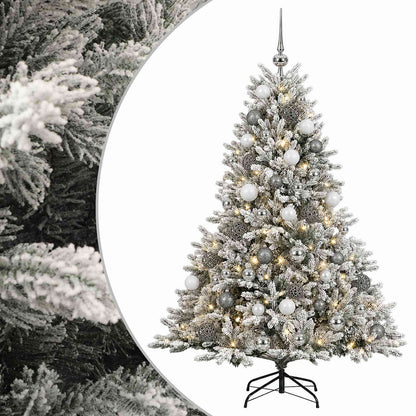 vidaXL Artificial Christmas Tree with Bauble 150 cm 150 LEDs