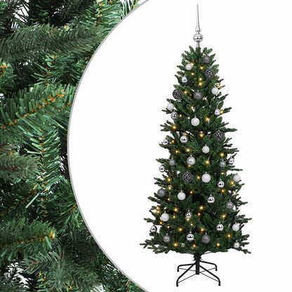 vidaXL Artificial Christmas Tree with Bauble 120 cm 150 LEDs