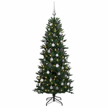 vidaXL Artificial Christmas Tree with Bauble 120 cm 150 LEDs