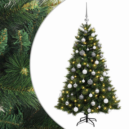 vidaXL Artificial Christmas Tree with Bauble 150 cm 150 LEDs