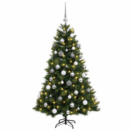 vidaXL Artificial Christmas Tree with Bauble 150 cm 150 LEDs
