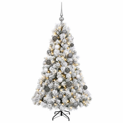 vidaXL Artificial Christmas Tree with Bauble 120 cm 150 LEDs
