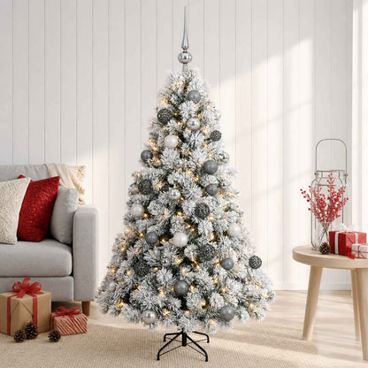 vidaXL Artificial Christmas Tree with Bauble 120 cm 150 LEDs
