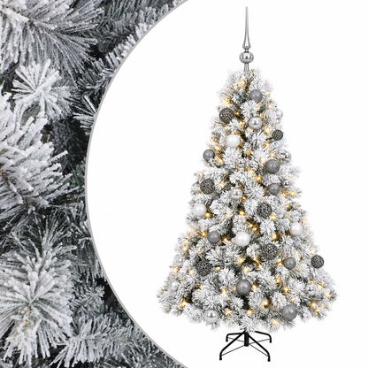 vidaXL Artificial Christmas Tree with Bauble 150 cm 150 LEDs