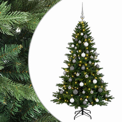 vidaXL Artificial Christmas Tree with Bauble 120 cm 150 LEDs