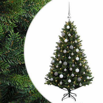 vidaXL Artificial Christmas Tree with Bauble 150 cm 150 LEDs