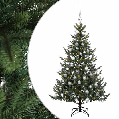 vidaXL Artificial Christmas Tree with Bauble 150 cm 150 LEDs