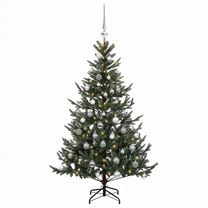 vidaXL Artificial Christmas Tree with Bauble 150 cm 150 LEDs