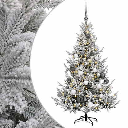 vidaXL Artificial Christmas Tree with Bauble 120 cm 150 LEDs