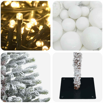 vidaXL Artificial Christmas Tree with Bauble 150 cm 150 LEDs