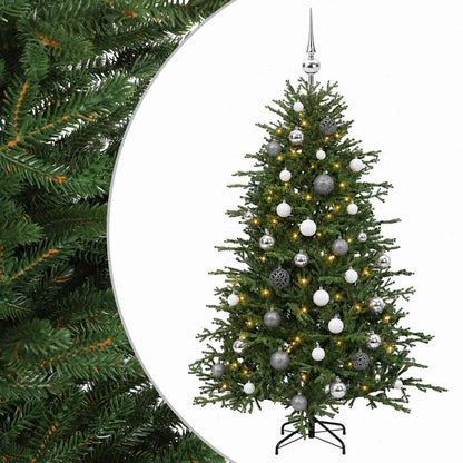 vidaXL Artificial Christmas Tree with Bauble 150 cm 150 LEDs