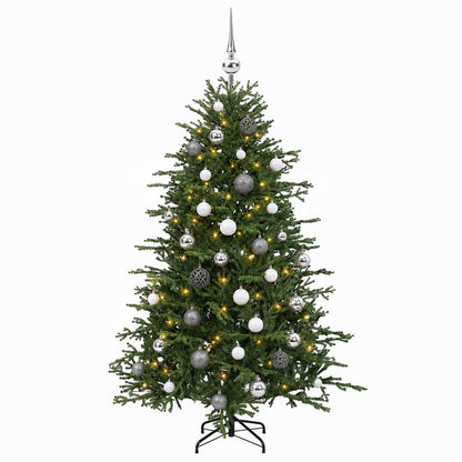 vidaXL Artificial Christmas Tree with Bauble 150 cm 150 LEDs