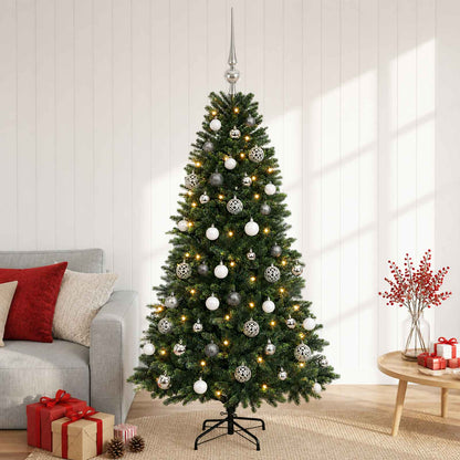 vidaXL Artificial Christmas Tree with Bauble 150 cm 150 LEDs