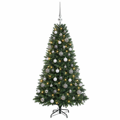 vidaXL Artificial Christmas Tree with Bauble 150 cm 150 LEDs