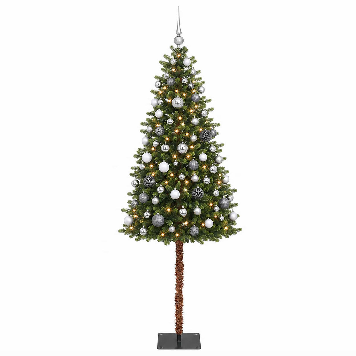 vidaXL Artificial Christmas Tree with Bauble 150 cm 150 LEDs
