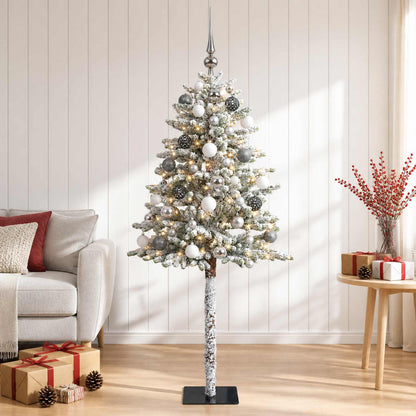 vidaXL Artificial Christmas Tree with Bauble 120 cm 150 LEDs