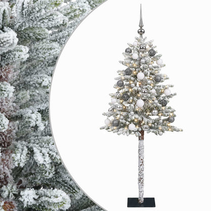 vidaXL Artificial Christmas Tree with Bauble 150 cm 150 LEDs