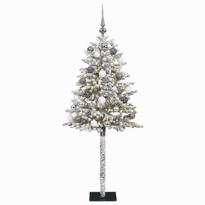 vidaXL Artificial Christmas Tree with Bauble 150 cm 150 LEDs