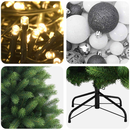 vidaXL Artificial Christmas Tree with Bauble 150 cm 150 LEDs