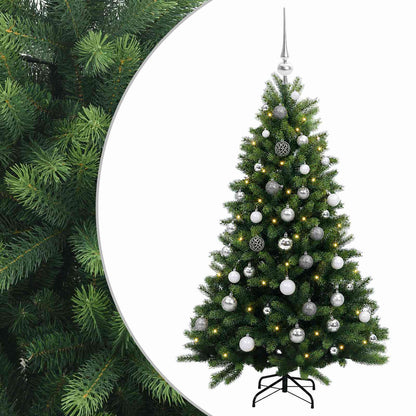 vidaXL Artificial Christmas Tree with Bauble 150 cm 150 LEDs