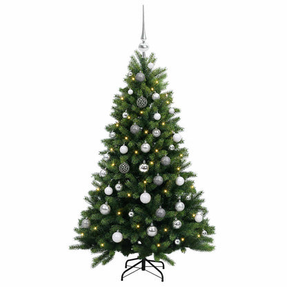 vidaXL Artificial Christmas Tree with Bauble 150 cm 150 LEDs