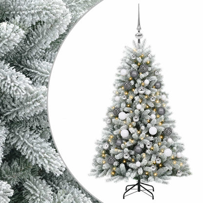 vidaXL Artificial Christmas Tree with Bauble 120 cm 150 LEDs