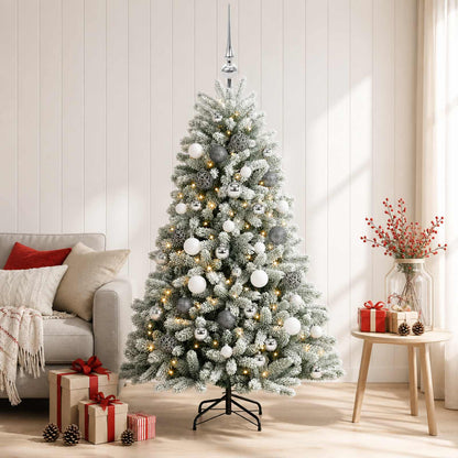 vidaXL Artificial Christmas Tree with Bauble 150 cm 150 LEDs