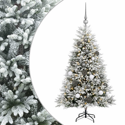 vidaXL Artificial Christmas Tree with Bauble 120 cm 150 LEDs