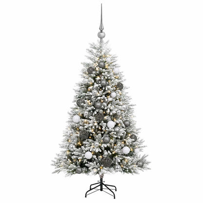 vidaXL Artificial Christmas Tree with Bauble 150 cm 150 LEDs