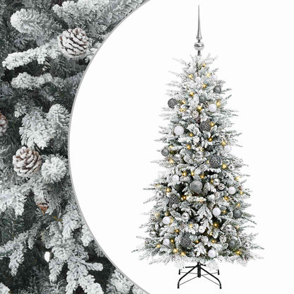 vidaXL Artificial Christmas Tree with Bauble 120 cm 150 LEDs