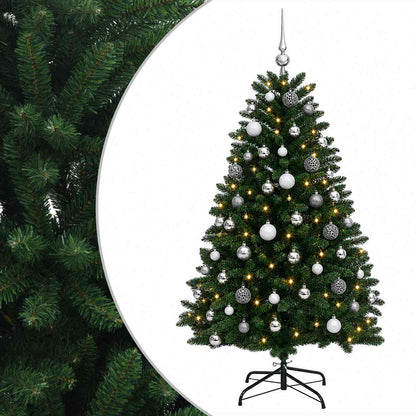vidaXL Artificial Christmas Tree Mid-green with Ornament 120 cm