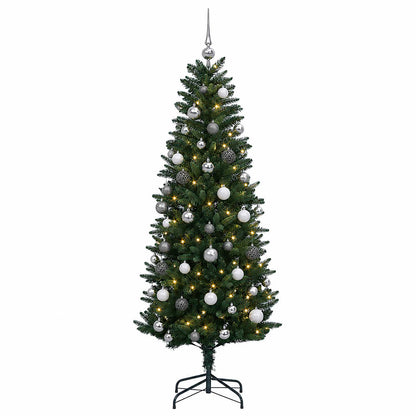 vidaXL Artificial Christmas Tree with Bauble 150 cm 150 LEDs