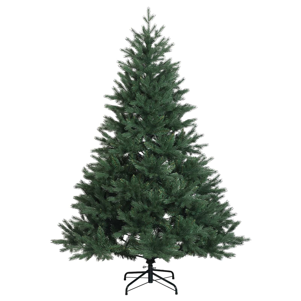 vidaXL Artificial Hinged Christmas Tree 180 cm 300 LEDs Warm White