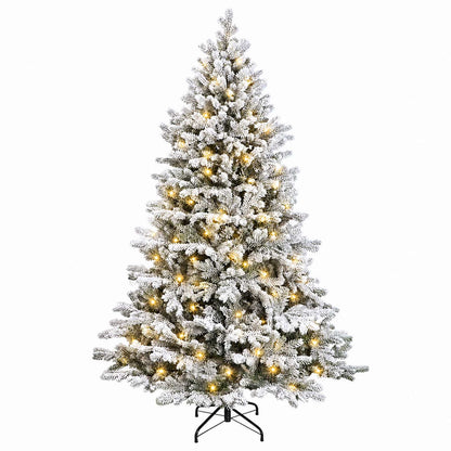 vidaXL Artificial Hinged Christmas Tree 180 cm 300 LEDs Warm White