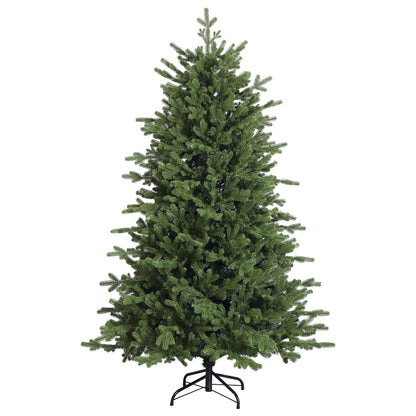vidaXL Artificial Hinged Christmas Tree 180 cm 300 LEDs Warm White
