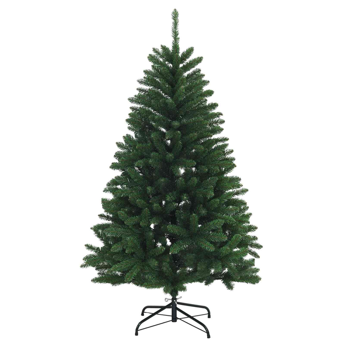 vidaXL Artificial Hinged Christmas Tree 180 cm 300 LEDs Warm White
