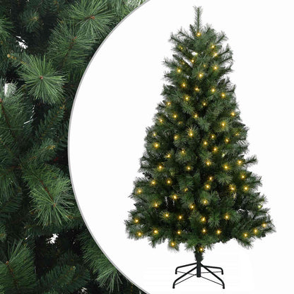 vidaXL Artificial Hinged Christmas Tree 180 cm 300 LEDs Warm White