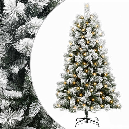 vidaXL Artificial Hinged Christmas Tree 180 cm 300 LEDs Warm White
