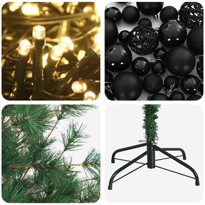 vidaXL Artificial Christmas Tree with Bauble 180 cm 300 LEDs